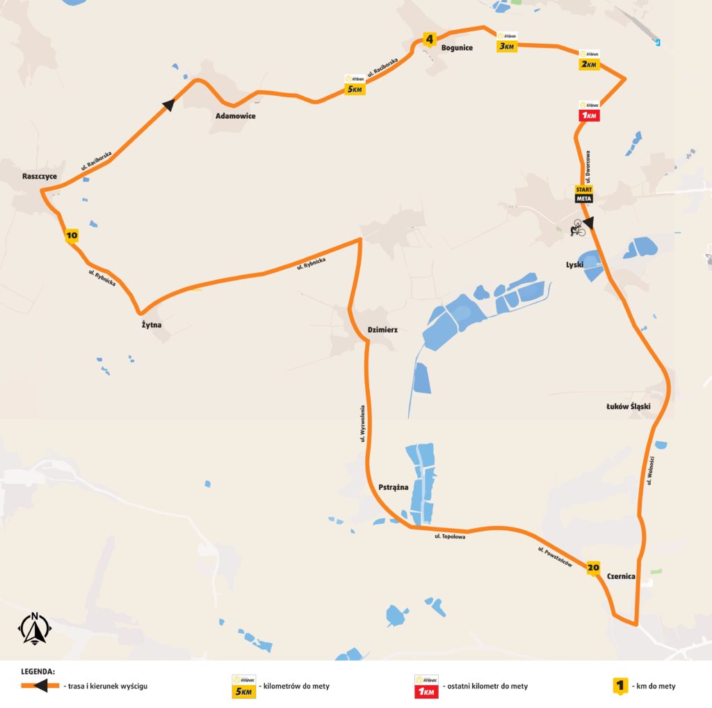 Mapa Tour de Rybnik 2016