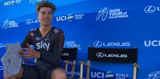 Amgen Tour of California: Dibben wygrywa czasówkę, Bennett nowym liderem