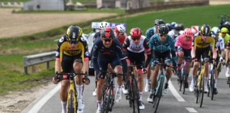 Michał Gołaś w składzie zespołu INEOS Grenadiers w Dwars door Vlaanderen 2021