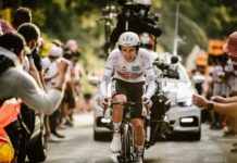 Tadej Pogačar zapowiedział zbiórkę na rzecz poszkodowanych przez powódź pogacar la planche tour de france 2020