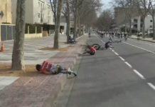 Volta a Catalunya 2023: Masa złamań u Dario Cataldo