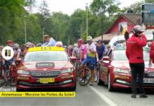 Tour de France 2023: Etap tymczasowo zneutralizowany po kraksie, Louis Meintjes i Antonio Pedredo wycofani