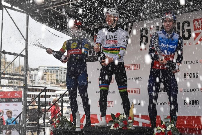 Tadej Pogacar, Mads Pedersen, Michael Matthews