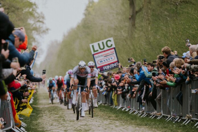 Mathieu van der Poel, Tadej Pogacar, Lasek Arenberg
