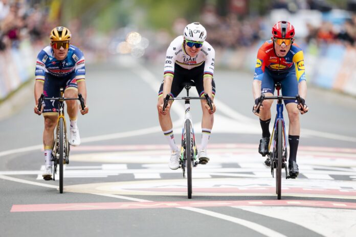 Remco Evenepoel, Tadej Pogacar, Mattias Skjelmose