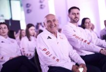 Czesław Lang na ślubowaniu Olimpijskiej Reprezentacji Polski