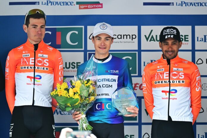 Matthew Riccitello na podium