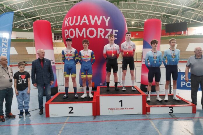Marcel Karyś i Kamil Chyżewski - madison juniorów młodszych