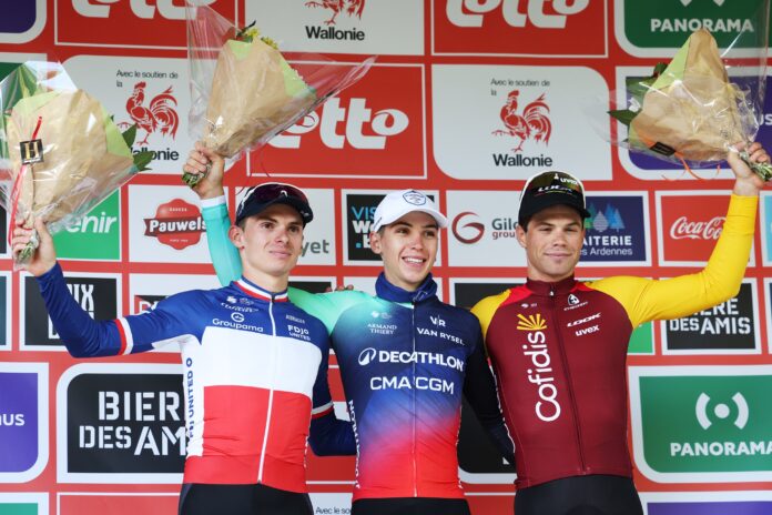 Aubin Sparfel na podium - Grand Prix de Wallonie 2026