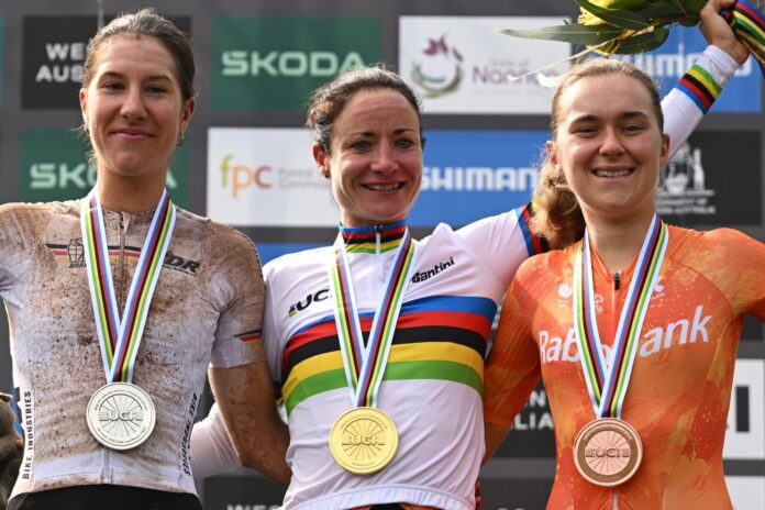 Marianne Vos Rosa Kloser i Larissa Hartog - Gravelowe Mistrzostwa Świata 2026