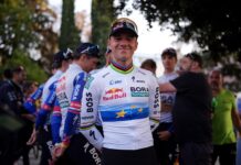 Remco Evenepoel zaprezentowany w koszulce mistrza Europy